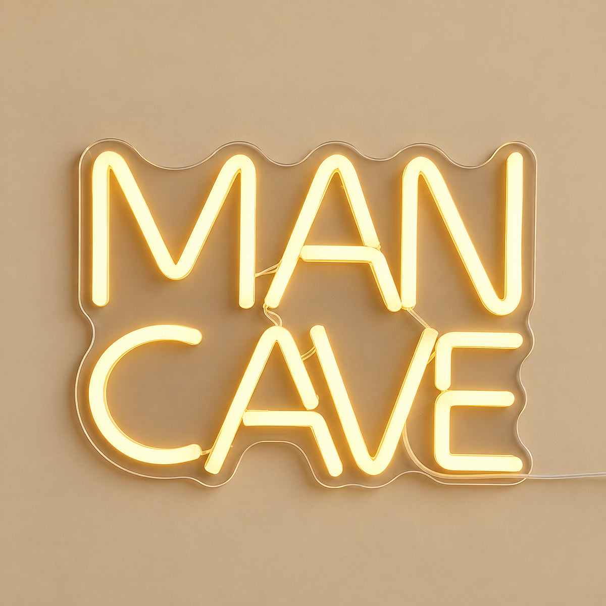 Man Cave LED Neon Sign Wall Neon Signs - Solid Background