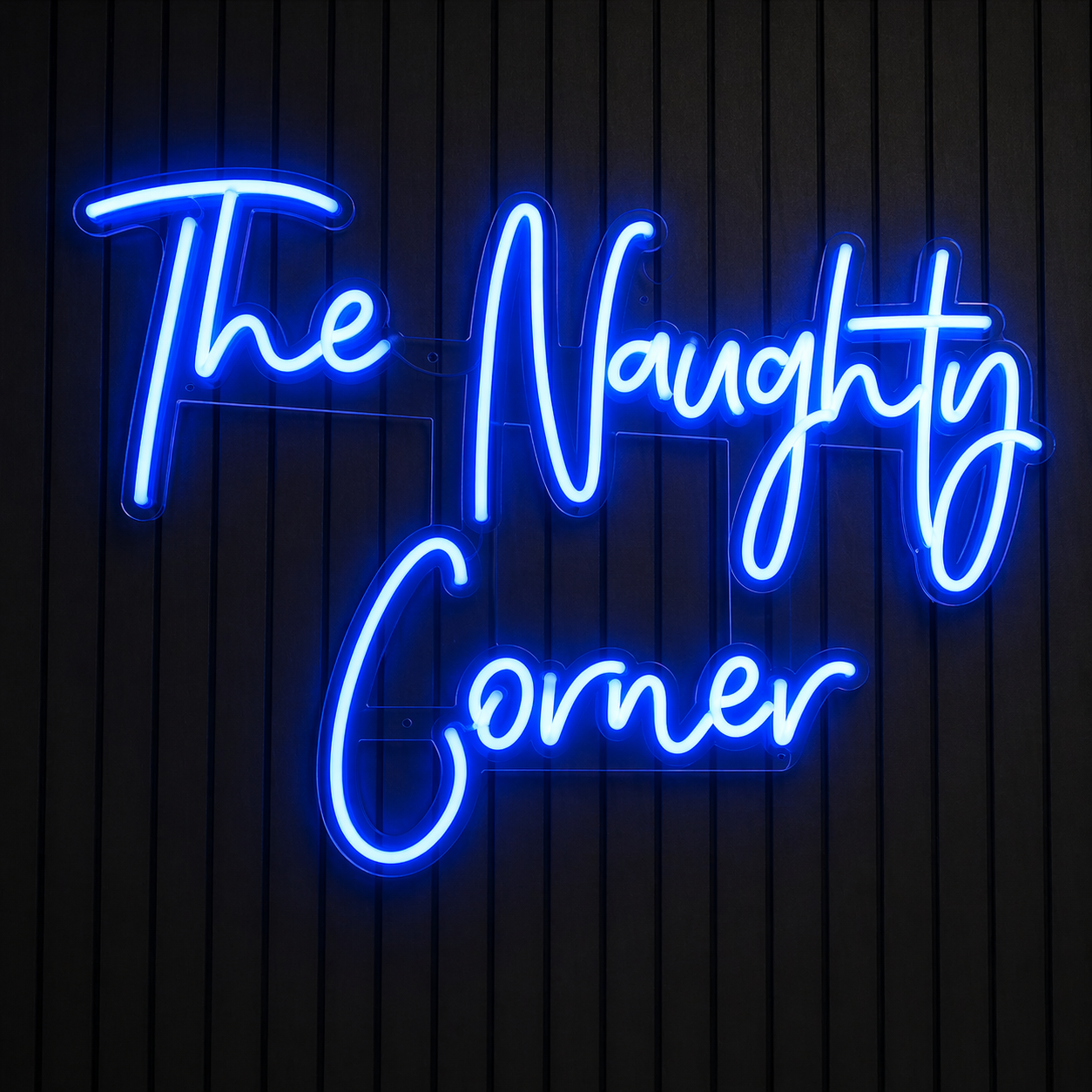 The Naughty Corner LED Neon Sign for Bedroom, Bar & Party Room Decor