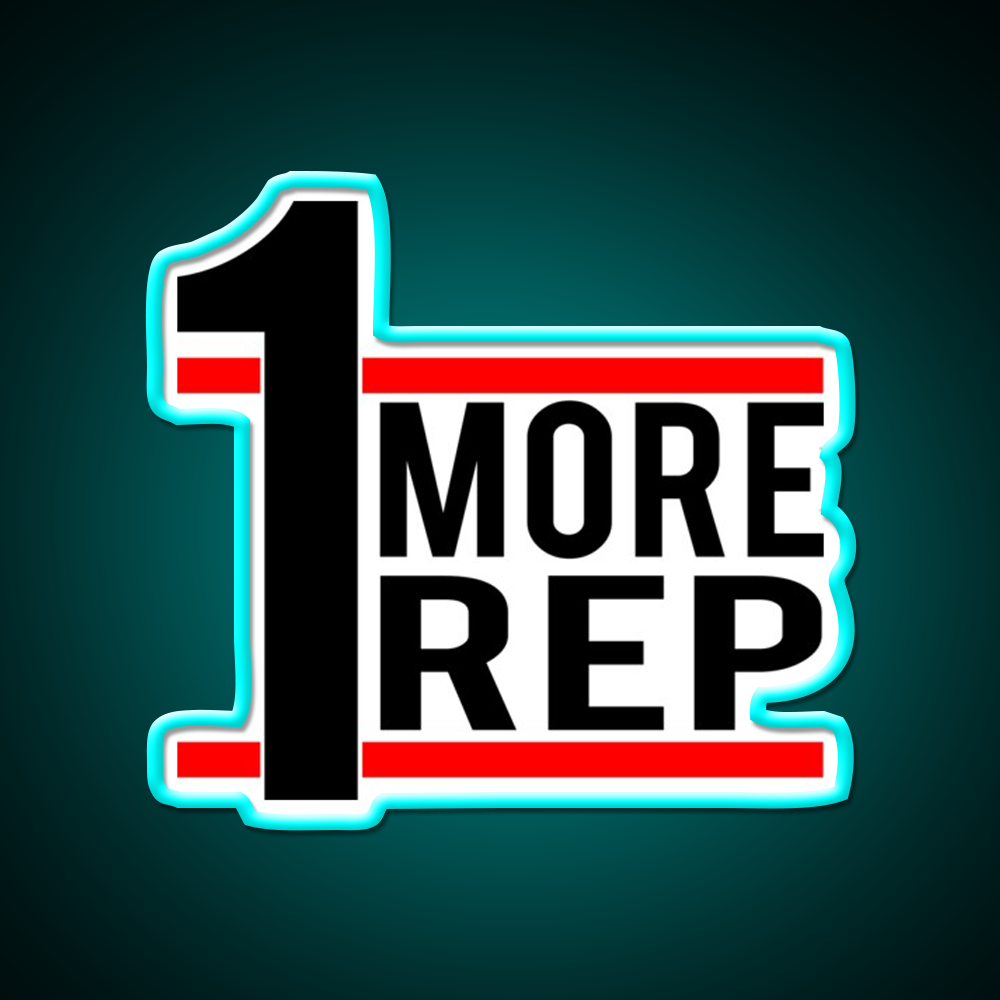 1 More Rep Gym Fitness Led Neon Sign Rgb Color