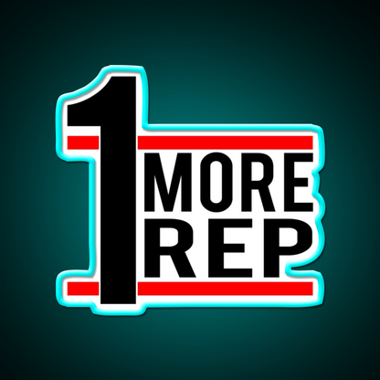 1 More Rep Gym Fitness Led Neon Sign Rgb Color