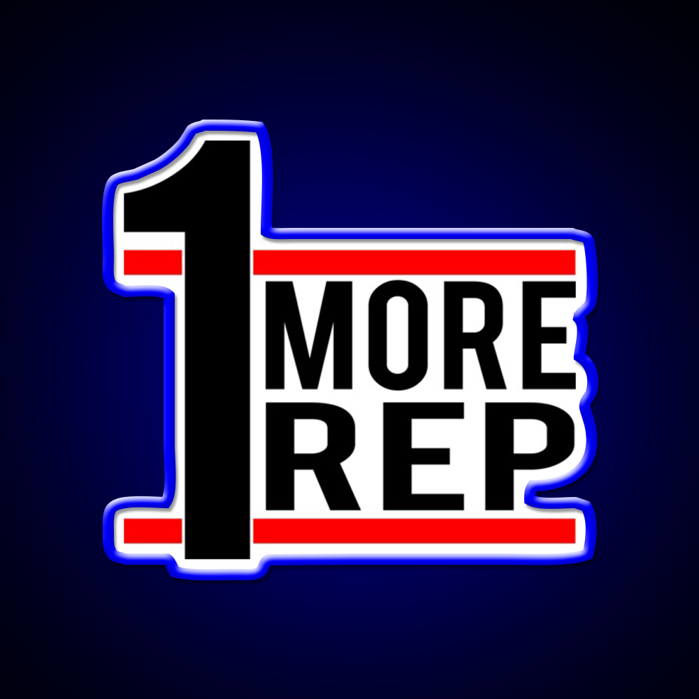 1 More Rep Gym Fitness Led Neon Sign Rgb Color