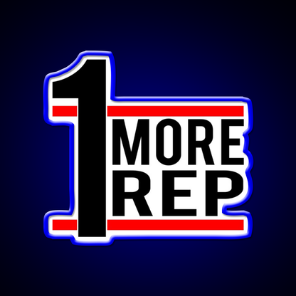 1 More Rep Gym Fitness Led Neon Sign Rgb Color