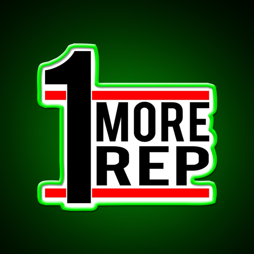 1 More Rep Gym Fitness Led Neon Sign Rgb Color