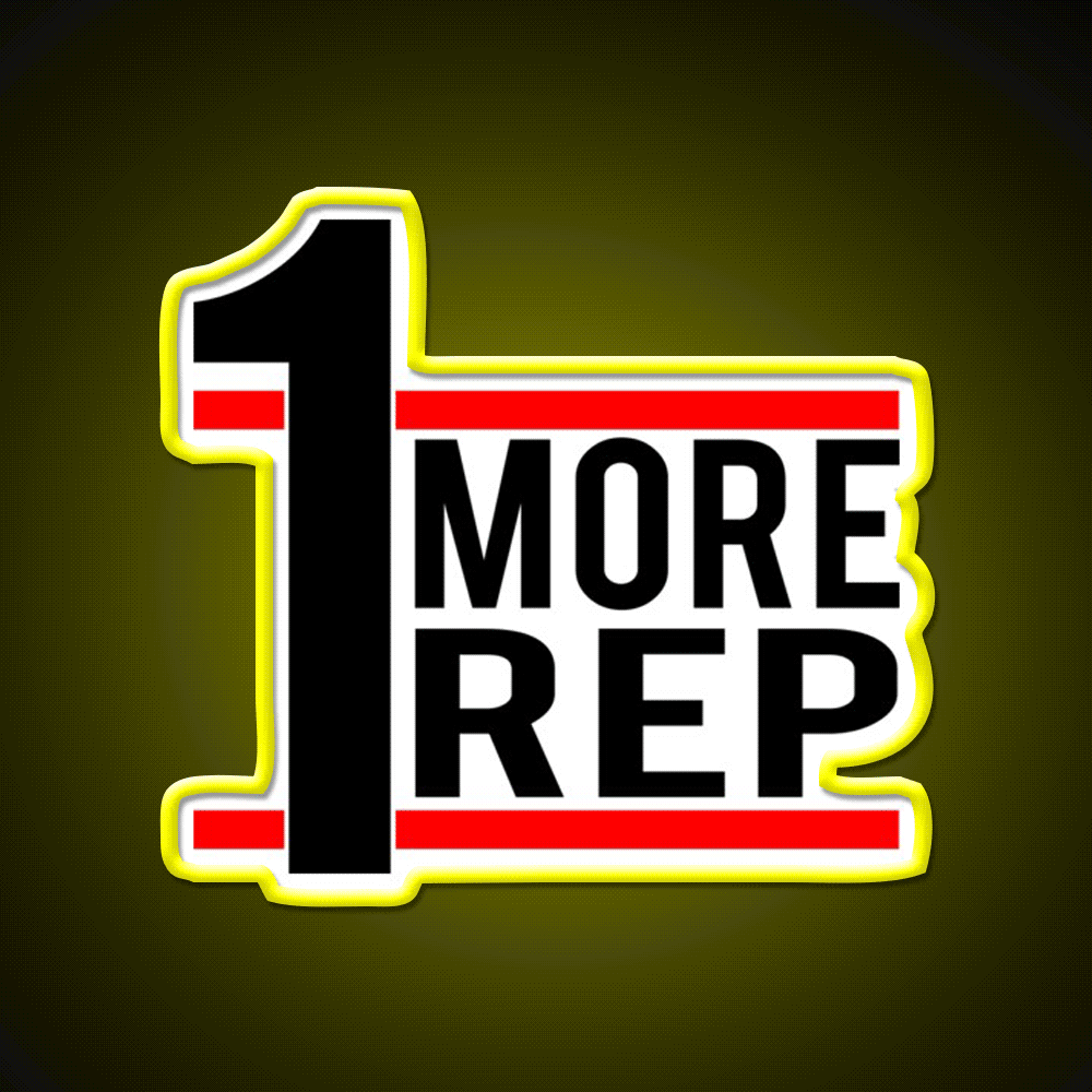 1 More Rep Gym Fitness Led Neon Sign Rgb Color