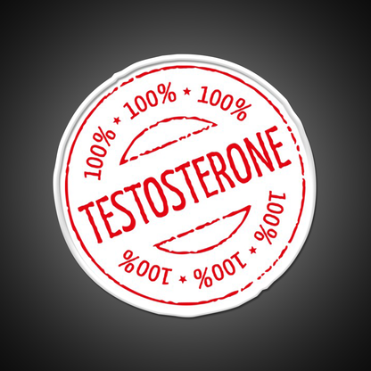 100 Persent Testosterone Stamp Red Gym Fitness Led Neon Sign Rgb Color