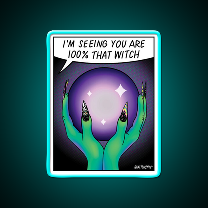 100 Persent That Witch Nail Salon Led Neon Sign Rgb Color