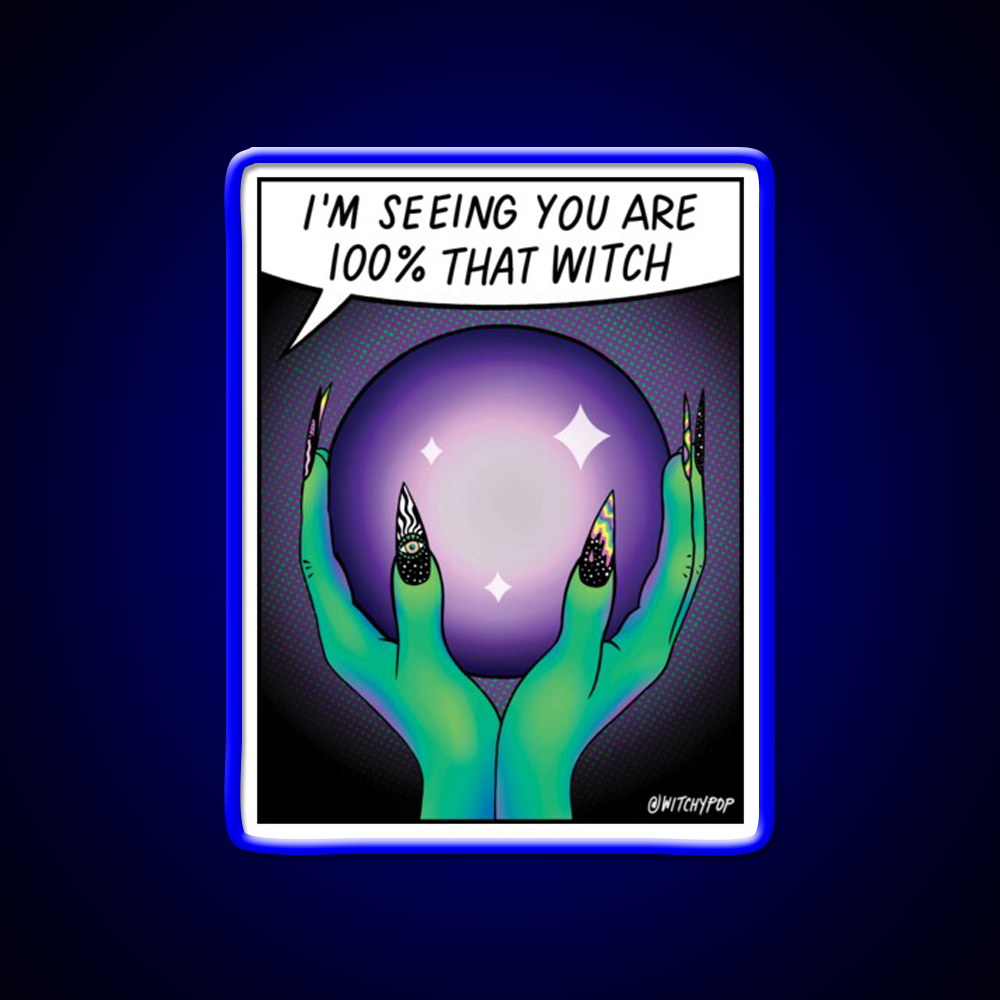 100 Persent That Witch Nail Salon Led Neon Sign Rgb Color