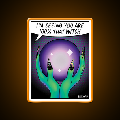 100 Persent That Witch Nail Salon Led Neon Sign Rgb Color