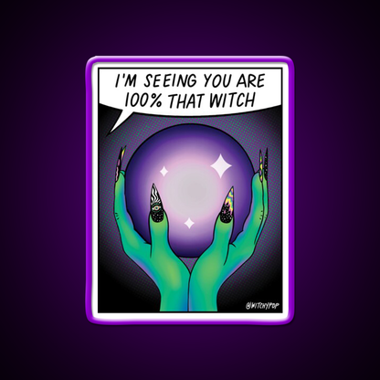 100 Persent That Witch Nail Salon Led Neon Sign Rgb Color