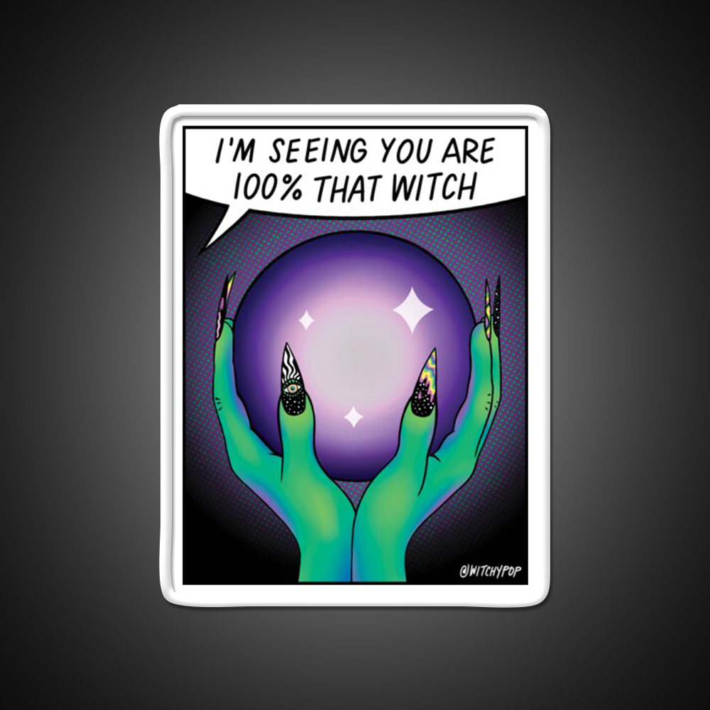 100 Persent That Witch Nail Salon Led Neon Sign Rgb Color