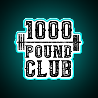 100 Pound Club Weight Lifting Gym Fitness Led Neon Sign Rgb Color