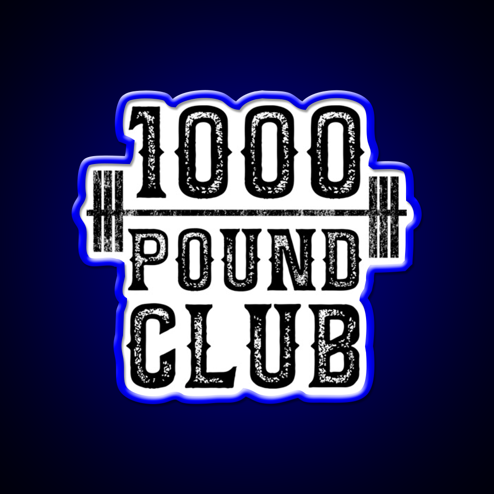 100 Pound Club Weight Lifting Gym Fitness Led Neon Sign Rgb Color