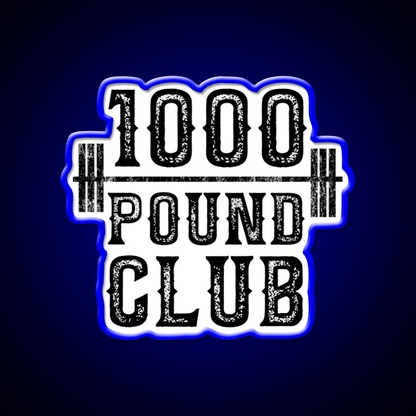 100 Pound Club Weight Lifting Gym Fitness Led Neon Sign Rgb Color