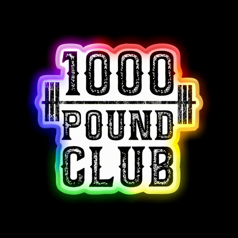 100 Pound Club Weight Lifting Gym Fitness Led Neon Sign Rgb Color