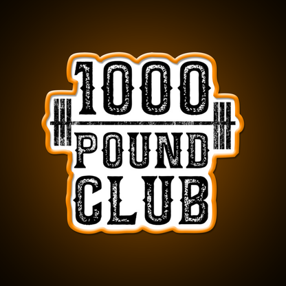 100 Pound Club Weight Lifting Gym Fitness Led Neon Sign Rgb Color