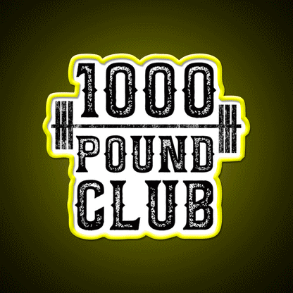 100 Pound Club Weight Lifting Gym Fitness Led Neon Sign Rgb Color