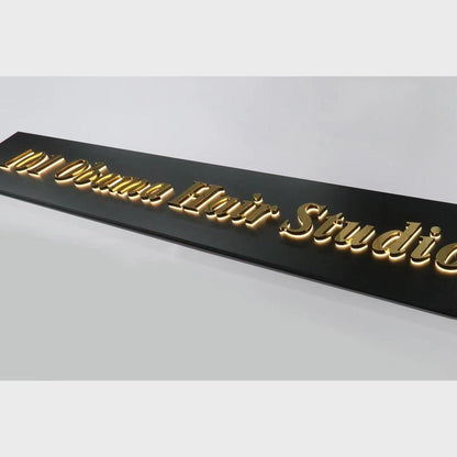 101 Obama Hair Studio With Panel 3D Backlit Channel Letters Led Light Sign - Shineneon