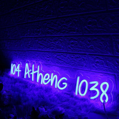 104 Athens 1038 Blue Led Neon Sign - Shineneon