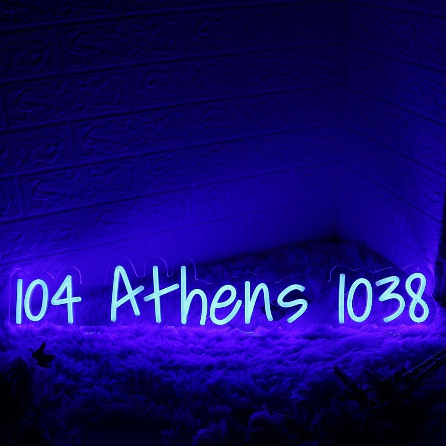 104 Athens 1038 Blue Led Neon Sign | Shineneon