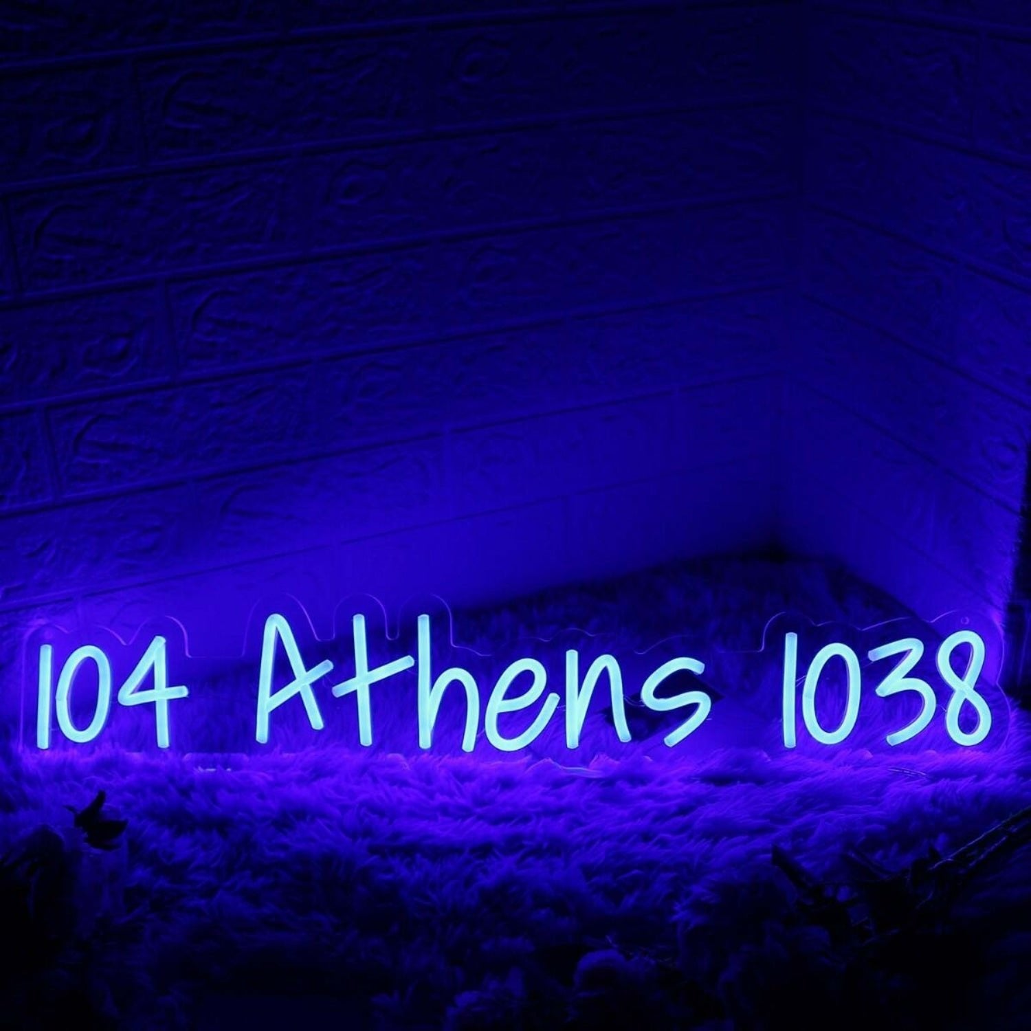 104 Athens 1038 Blue Led Neon Sign - Shineneon