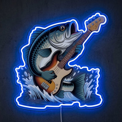 ShineNeon™ Marlin Strike Motion neon sign USB Power - Custom LED neon sign front view