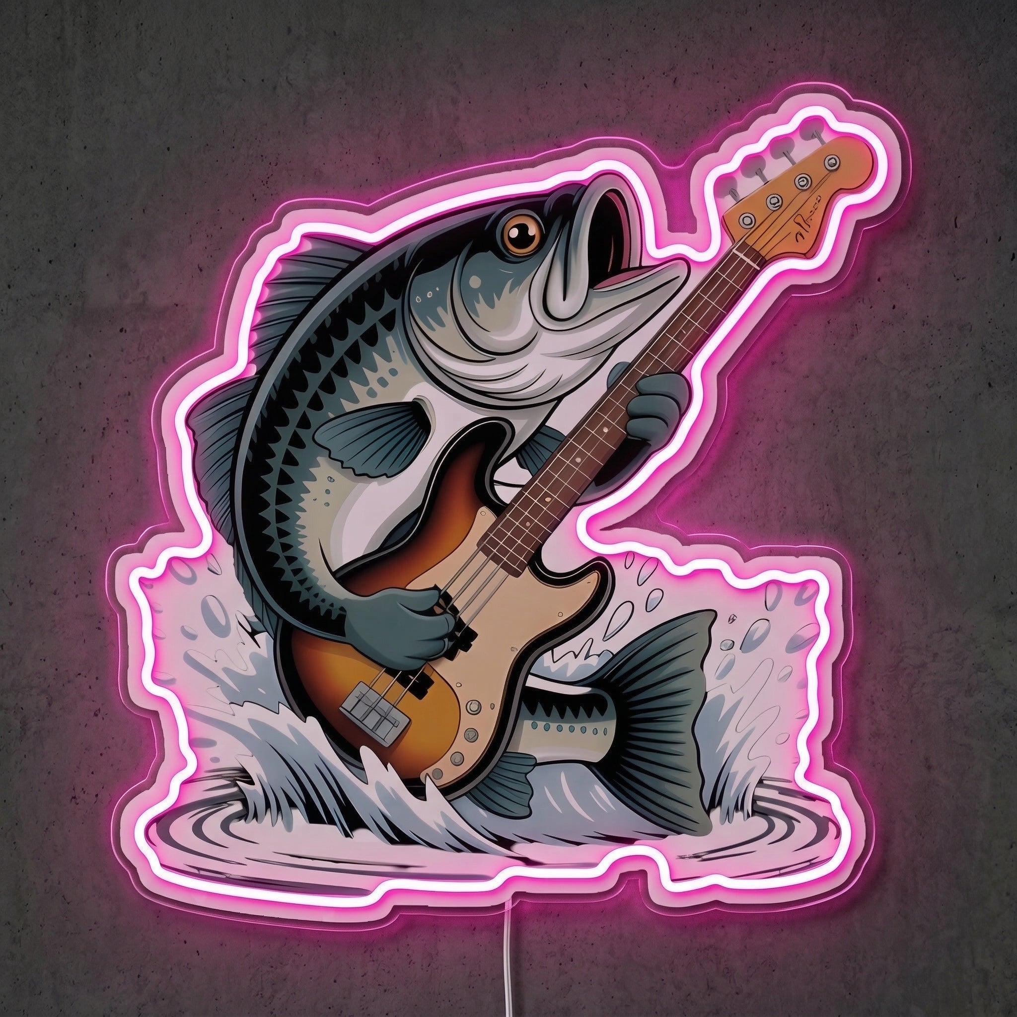 ShineNeon™ Marlin Strike Motion neon sign USB Power - LED neon sign view 6