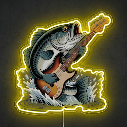 ShineNeon™ Marlin Strike Motion neon sign USB Power - Size and dimension reference
