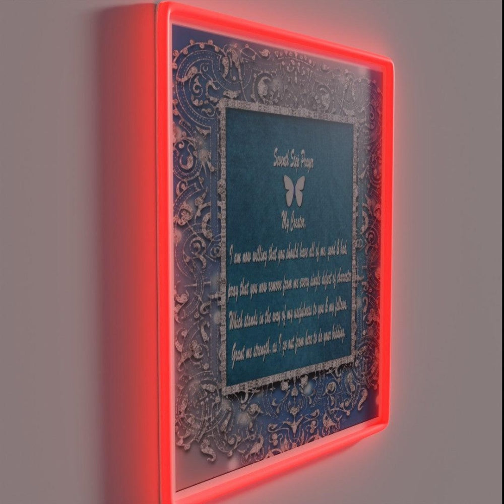 12 Step Seventh Step Prayer Rgb Led Neon Sign