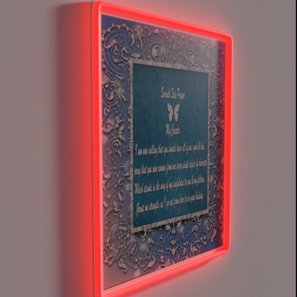 12 Step Seventh Step Prayer Rgb Led Neon Sign - Shineneon
