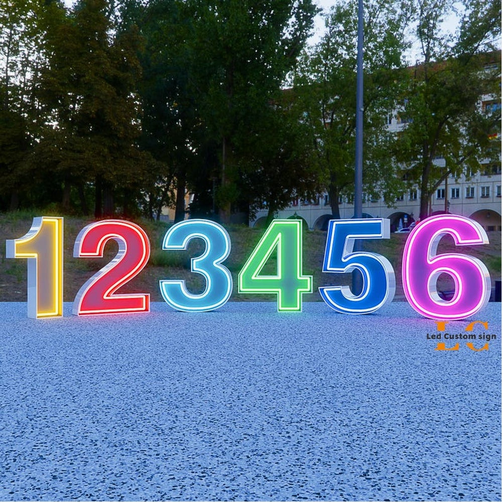 123456 3D Frontlit Channel Letters Led Light Sign