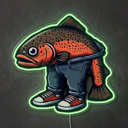 ShineNeon™ Boots Fish Character neon sign USB Power - LED neon sign view 9