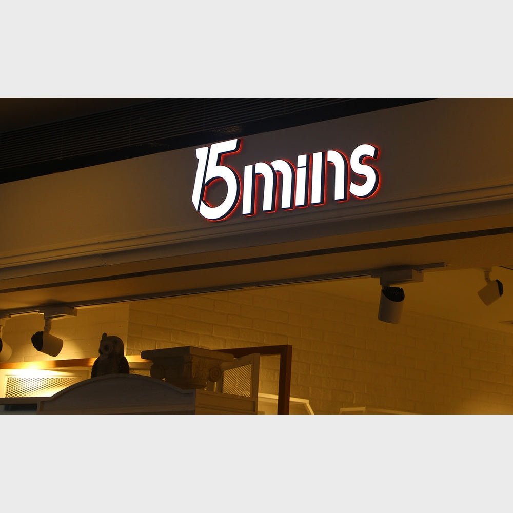 15Mins 3D Frontlit And Backlit Channel Letter Led Light Sign - Shineneon