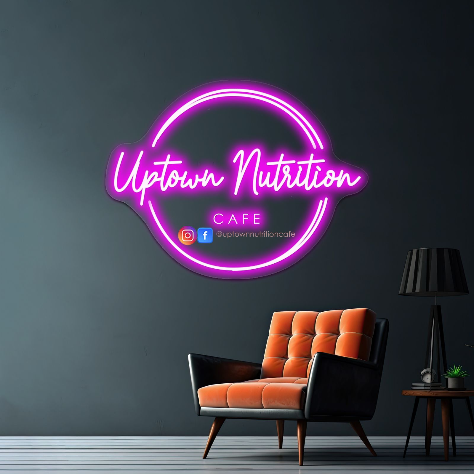 Uptown Nutrition Cafe  Custom Neon Sign