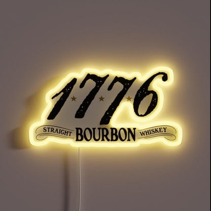 1776 Bourbon Logo Rgb Led Neon Sign - Shineneon
