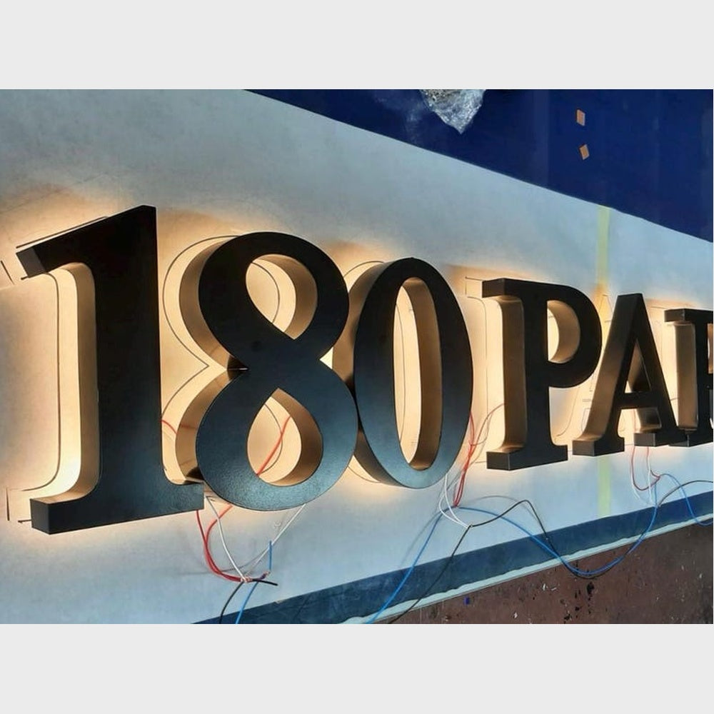 180 Park 3D Backlit Channel Letters Led Light Sign