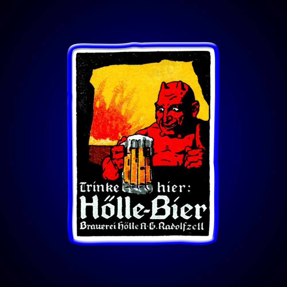 1905 Beer Drinking Devil Beer Bar Decor Led Neon Sign Rgb Color - LED neon sign view 5