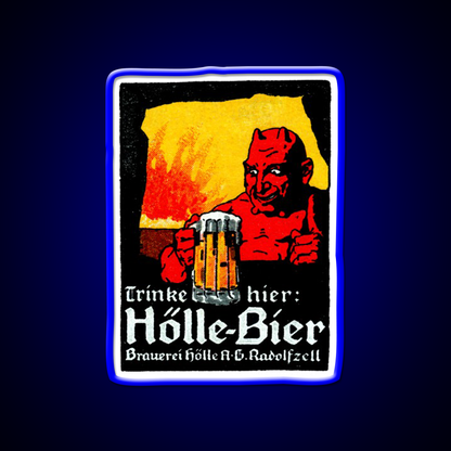 1905 Beer Drinking Devil Beer Bar Decor Led Neon Sign Rgb Color - LED neon sign view 5