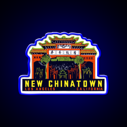 1940S New Chinatown Los Angeles California Asian Cultural Led Neon Sign Rgb Color - LED neon sign view 5