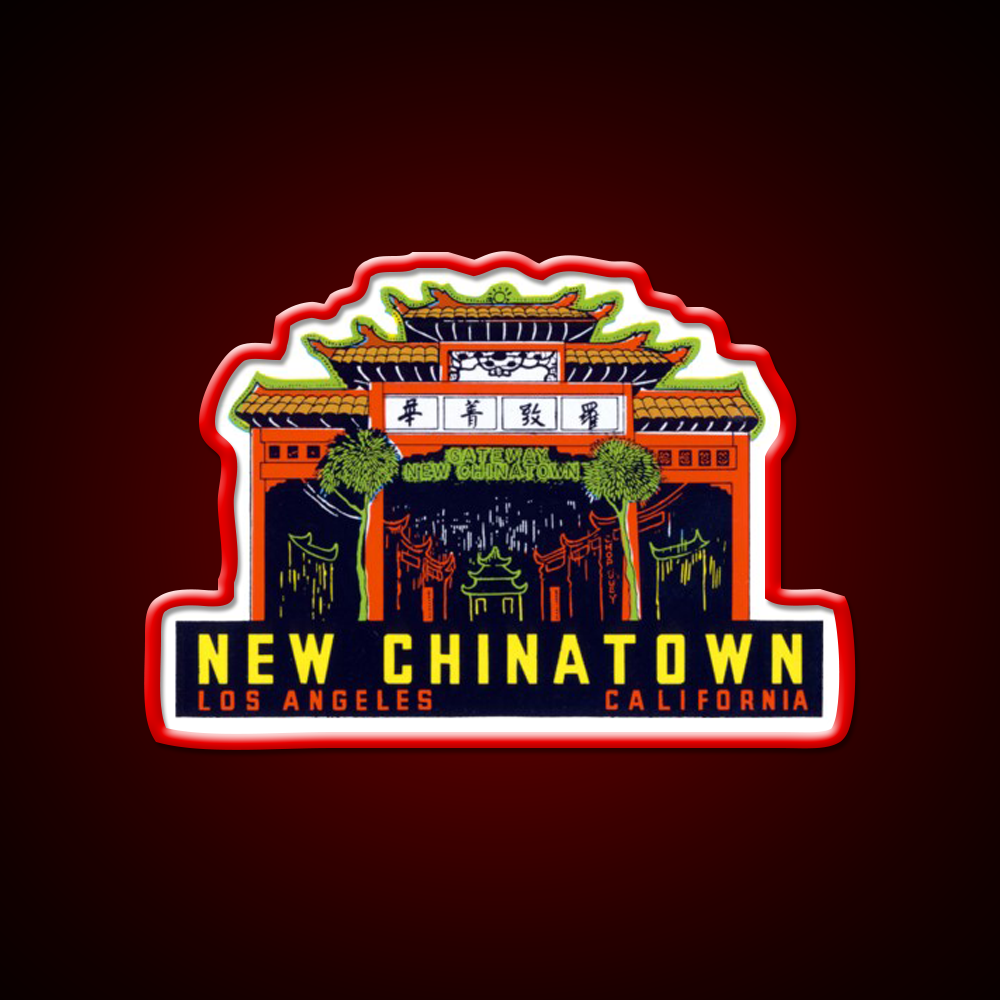 1940S New Chinatown Los Angeles California Asian Cultural Led Neon Sign Rgb Color - LED neon sign view 10
