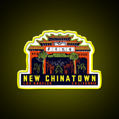 1940S New Chinatown Los Angeles California Asian Cultural Led Neon Sign Rgb Color - Shineneon