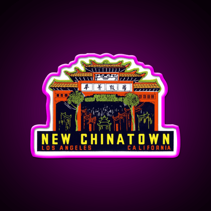 1940S New Chinatown Los Angeles California Asian Cultural Led Neon Sign Rgb Color - Shineneon