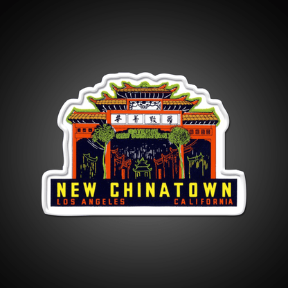 1940S New Chinatown Los Angeles California Asian Cultural Led Neon Sign Rgb Color - Shineneon