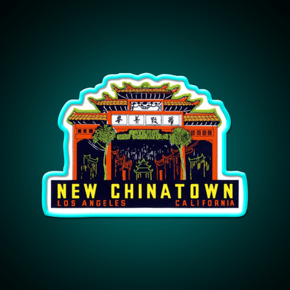 1940S New Chinatown Los Angeles California Asian Cultural Led Neon Sign Rgb Color - Shineneon