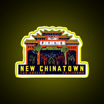 1940S New Chinatown Los Angeles California Asian Cultural Led Neon Sign Rgb Color