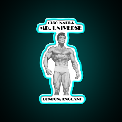 1950 Nabba Mr Universe Gym Fitness Led Neon Sign Rgb Color