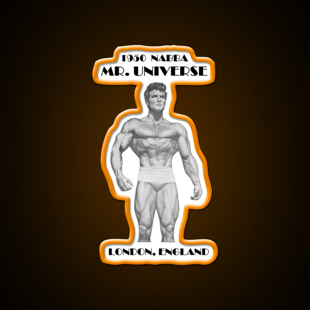 1950 Nabba Mr Universe Gym Fitness Led Neon Sign Rgb Color