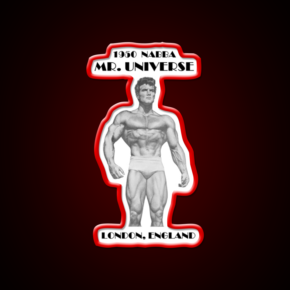 1950 Nabba Mr Universe Gym Fitness Led Neon Sign Rgb Color