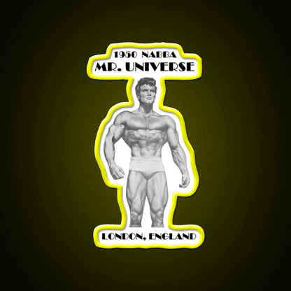 1950 Nabba Mr Universe Gym Fitness Led Neon Sign Rgb Color