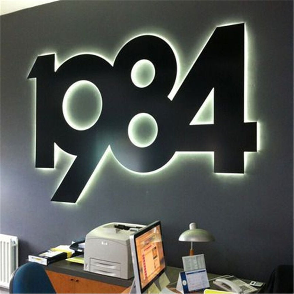 1984 3D Backlit Channel Letters Led Light Sign