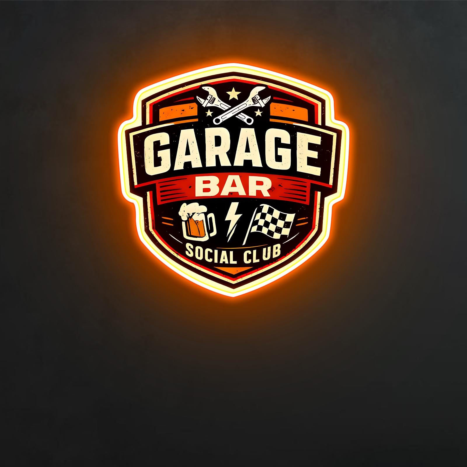 ShineNeon™ Garage Bar Neon Sign for Workshop & Man Cave USB Led Neon Sign